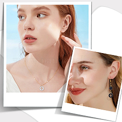100Pcs 5 Colors Light Gold Plated Alloy Enamel Pendants&nbsp;ENAM-AR0001-73