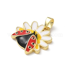 Brass Colorful Enamel Pendants&nbsp;KK-I371-07G