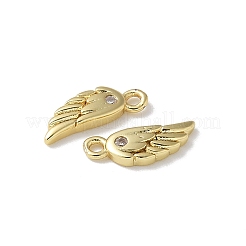 Brass Micro Pave Cubic Zirconia Charms&nbsp;KK-U057-16G