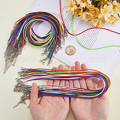 50Pcs 10 Colors Waxed Imitation Leather Cord Necklace Makings&nbsp;AJEW-SP0001-03