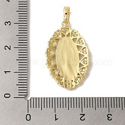 Brass Micro Pave Cubic Zirconia Pendants&nbsp;KK-S391-14G