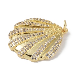 Rack Plating Brass Micro Pave Clear Cubic Zirconia Pendants&nbsp;KK-E110-03G