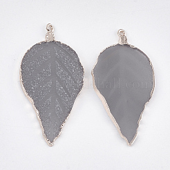 Electroplate Druzy Resin Big Pendants&nbsp;LS-RESI-S366-22C