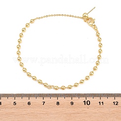3MM Brass Ball Chain Bracelet Making&nbsp;KK-D238-03G-02