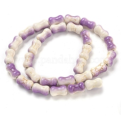 Baking Paint Synthetic Turquoise Beads Strands&nbsp;G-H060-05A