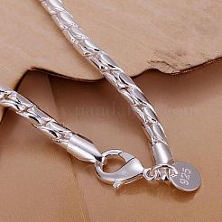 Unisex Brass Curb Chain Bracelets&nbsp;BJEW-BB12573