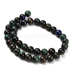 Natural Azurite Beads Strands&nbsp;G-Z110-C05-10mm