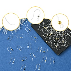 60Pcs 3 Colors Eco-Friendly Plastic Earring Hooks&nbsp;STAS-FS0001-61
