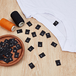 400Pcs 10 Styles Polyester Size Labels for Clothing&nbsp;DIY-BC0016-59B