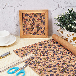 Flower Pattern Cork Fabric&nbsp;DIY-CY0003-04