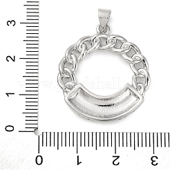 Rack Plating Brass Micro Pave Cubic Zirconia Pendants&nbsp;KK-M021-07P
