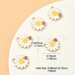 Eco-Friendly Alloy Enamel Pendants&nbsp;ENAM-YW0003-54