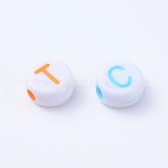 Acrylic Horizontal Hole Letter Beads&nbsp;MACR-R481-M
