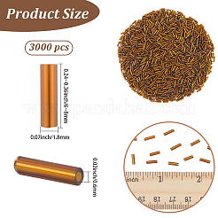 3000Pcs Glass Bugle Beads&nbsp;SEED-PA0001-13A