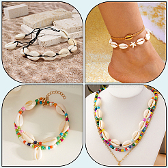 100Pcs Natural Cowrie Shell Beads&nbsp;BSHE-LT0001-08