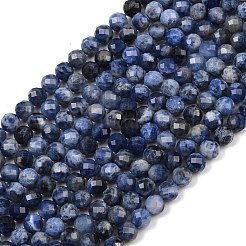 Natural Sodalite Beads Strands&nbsp;G-G281-B04-6mm