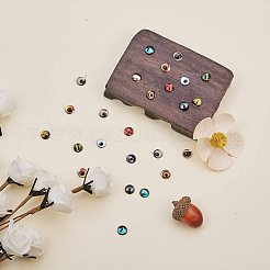 Glass Cabochons&nbsp;PH-GGLA-WH0001-01B