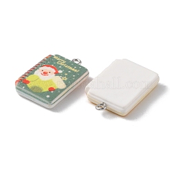 16Pcs 4 Style Christmas Theme Opaque Resin Pendants&nbsp;RESI-FS0001-45