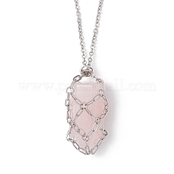 304 Stainless Steel Macrame Pouch Necklace Making for Gemstone Nuggets&nbsp;NJEW-JN05526-01