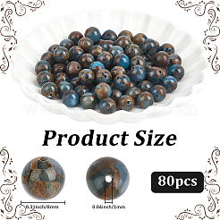 80Pcs Natural Chalcedony Beads Strands&nbsp;G-PA0002-36A