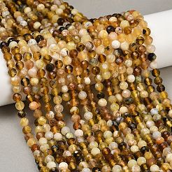 Natural Yellow Opal Beads Strands&nbsp;G-RM2025-A35-6mm