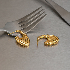 Geometric 304 Stainless Steel Stud Earrings for Women&nbsp;YH9196