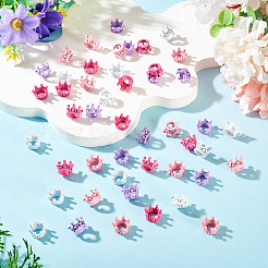 48Pcs 4 Colors Alloy Crown European Beads&nbsp;FIND-TA0010-45