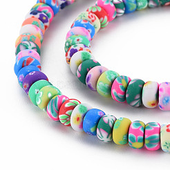 Handmade Polymer Clay Beads Strands&nbsp;CLAY-N008-056-01