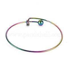 Adjustable Ion Plating(IP) 304 Stainless Steel Expandable Bangle Making&nbsp;STAS-S119-011