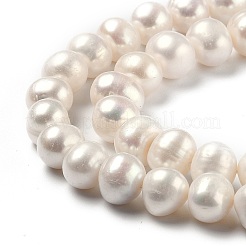 Natural Cultured Freshwater Pearl Beads Strands&nbsp;PEAR-L033-25-01