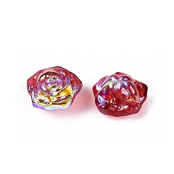 Electroplate Transparent Glass Beads Strands&nbsp;EGLA-N056-02A-06
