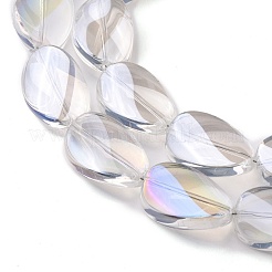 Transparent Electroplate Glass Bead Strands&nbsp;EGLA-C001-AB02