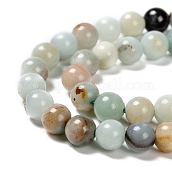 Natural Flower Amazonite Beads Strands&nbsp;Z26N5018
