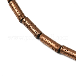 Electroplated Natural Lava Rock Beads Strands&nbsp;G-K388-03A-04