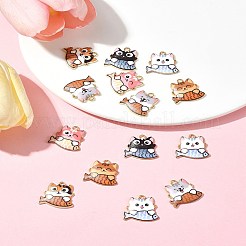 14Pcs 6 Styles Rack Plating Alloy Enamel Pendants&nbsp;FIND-FS0003-04