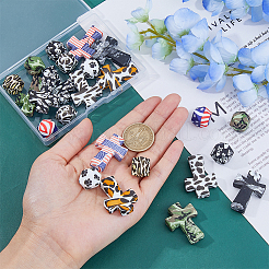 24Pcs 12 Styles Silicone Focal Beads&nbsp;SIL-DC0001-54