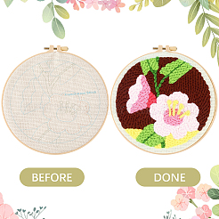 DIY Punch Needle Embroidery Starter Kits for Beginners&nbsp;DIY-WH20013-88B