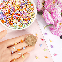 2000Pcs 10 Colors Opaque Acrylic Beads&nbsp;MACR-SP0001-37