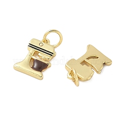 Brass Enamel Charms&nbsp;KK-C110-06G-01