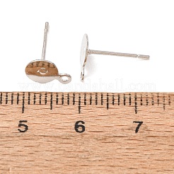 Brass Stud Earring Findings&nbsp;KK-K225-02A-P