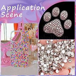 4 Bags Glass Flat Back Rhinestone&nbsp;RGLA-SC0001-06C