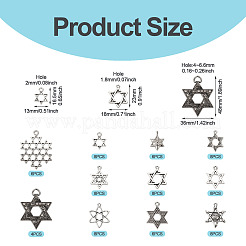 78Pcs 11 Styles Tibetan Style Alloy Pendants&nbsp;TIBE-TA0001-35