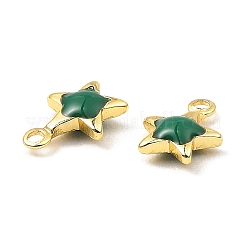 Brass Enamel Charms&nbsp;KK-K337-06G