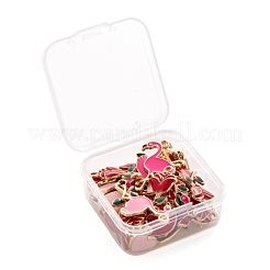 36Pcs 6 Style Valentine's Day Alloy Enamel Pendants&nbsp;ENAM-LS0001-72