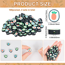 Handmade Polymer Clay Beads&nbsp;CLAY-SP0001-07