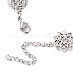 Chakra Theme Alloy Charm Bracelets&nbsp;BJEW-JB11096