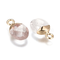 Electroplate Natural Quartz Crystal Charms&nbsp;G-S344-09H