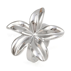 Adjustable 304 Stainless Steel Cuff Rings for Women&nbsp;RJEW-B135-07P