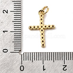 Brass Micro Pave Cubic Zirconia Pendants&nbsp;KK-I360-006G-04