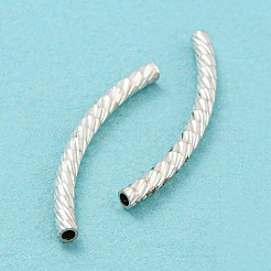925 Sterling Silver Tube Beads&nbsp;STER-Q191-01C-S
